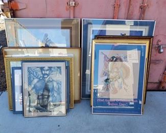 4001	
11 Framed Pieces of Art
Frames ranging in size from 21" x 16.5" to 35" x 29"