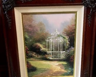 Thomas Kinkade Giclee on canvas
Lilac Gazebo, 20” x 24”
Certificate of Authenticity $195
ONLY 25% off, NOT 1/2 off!