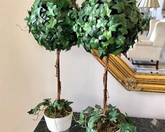 2 silk topiaries, needs planters.
24” tall
$10
