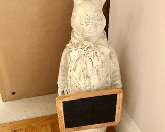 Rabbit with chalkboard
26” tall
$24