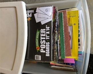Misc. paper, includes plastic bin
$20