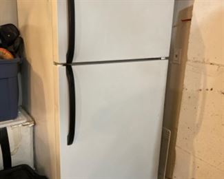 Refrigerator, with freezer in perfect working condition pop not included. 😷 $150.00