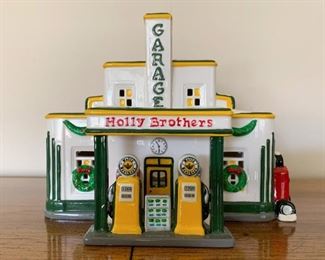 $15 - Department 56 Snow Villages - Holly Brothers Garage (comes with its box)