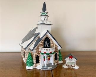$15 - Department 56 Snow Villages - Holy Spirit Church (comes with its box)