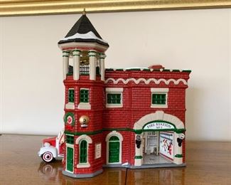 $40 - Department 56 Snow Villages - Fire Station #3 (comes with its box)