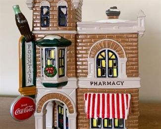 (another view of Corner Drug Store, Coca-Cola)