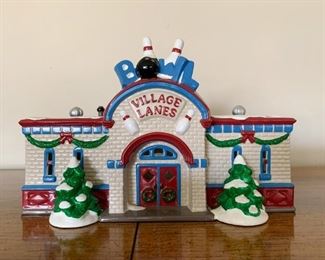 $15 - Department 56 Snow Villages - Bowling Alley (comes with its box)