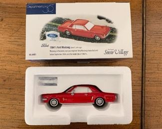 $10 - Department 56 Snow Village Accessory - 1964 1/2 Ford Mustang