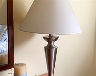$15 - Metal Table Lamp - 24" H to top of shade 