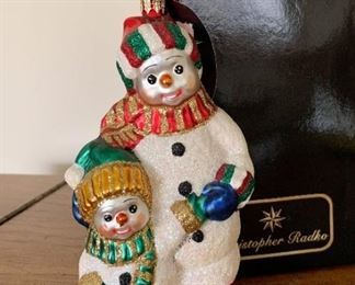 $10 - Radko Ornament - Snow Buds