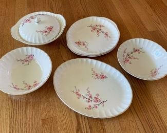 $25 - Lot of Vintage China Serving Pieces (W.S. George Bolero), 6 pieces