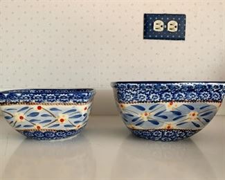 $14 - Temp-Tations Nesting Bowls (Set of 2) - Old World Blue