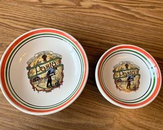 $8 - Pasta Bowl Set - 1 Serving and 4 Bowls (Made in Italy)
