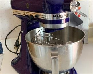 $90 - Blue KitchenAid Ultra Power Stand Mixer with Attachments & Extra Bowl