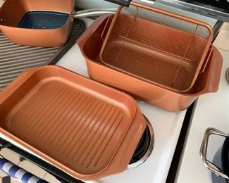 $20 - Copper Chef Pan Set (all 3 pieces shown here)