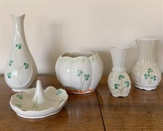 $35 for Lot - Belleek Shamrock - Lot of 5 Pieces (all shown here)