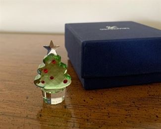 $20 - Swarovski Crystal Miniature Christmas Tree (with box)