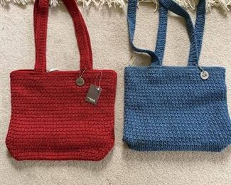 $16 - Lot of 2 "The Sac" Purses (Red & Blue)