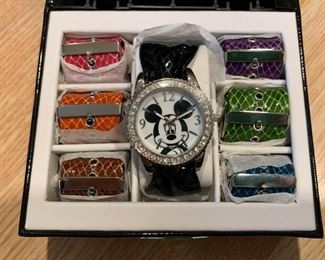 $25 - Mickey Mouse Watch (has 7 different colored bands)