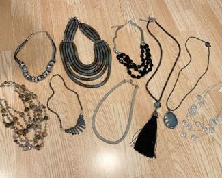 $45 - Jewelry LOT 4 - 9 Necklaces (all shown here)