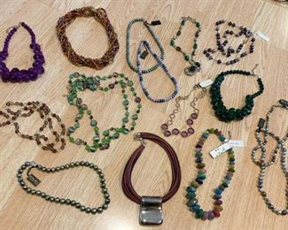 $90 - Jewelry LOT 6 - 15 Necklaces (all shown here)