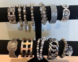 $45 - Jewelry LOT 8 - 12 Bracelets (all shown here)
