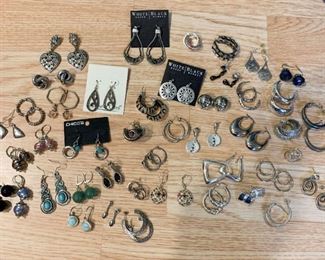$180 - Jewelry LOT 16 - 44 Pairs of Earrings (all shown here)