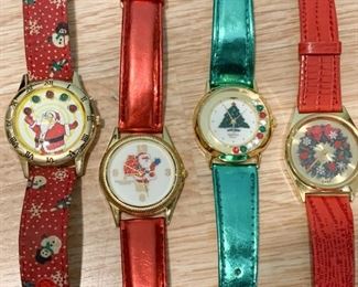 $12 - Jewelry LOT 34 - 4 Christmas Watches