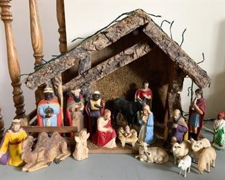$15 - Nativity Set (figures are plastic)