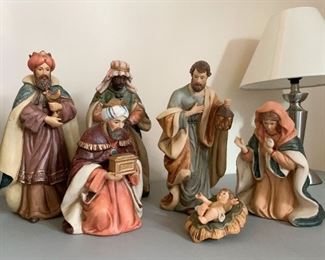$25 - Ceramic Nativity Set (6 pieces)