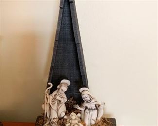 $8 - Vintage Nativity (wood and plastic)