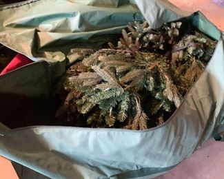 $45 - Artificial Christmas Tree in Storage Bag (do not know the size)
