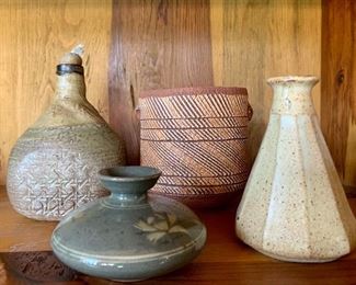 Collection of Studio Pottery: $45