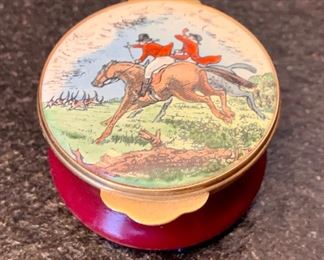 Small hand painted ceramic box: $14