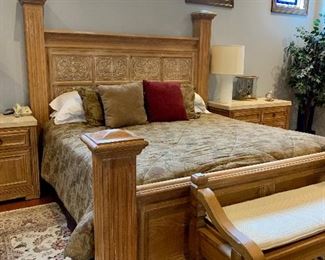 Item 117: King Bed with Sleep Number Mattress: $525