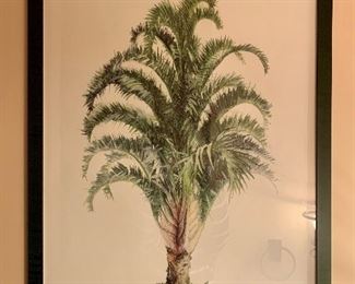 Item 72: Palm Litho (Triangle Palm) signed nad numbered 35/125, 24" x 32": $185