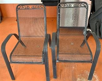 Pair, outdoor chairs: $85
