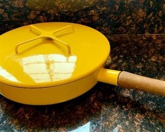 Yellow vintage Kobenstyle Dansk Pan with Wooden handle: $70