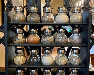 Spice rack and jars: $75