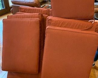 Item 101: Frontgate Sunbrella Outdoor Chaise Lounge Cushions (6) $75 each. They show signs of use. 