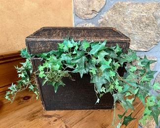 Decorative box with ivy: $14