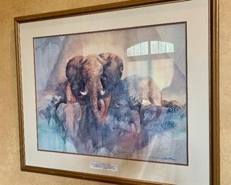 Elephant Litho - can be rematted! $65