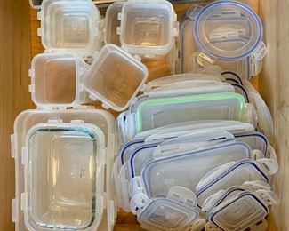 Lot of Plastic Containers: $5