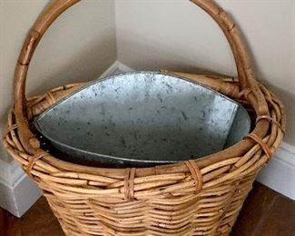 Basket with metal insert: $8