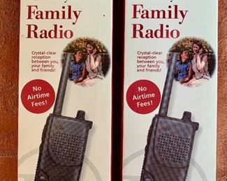 Radio Shack two way family radio: $10