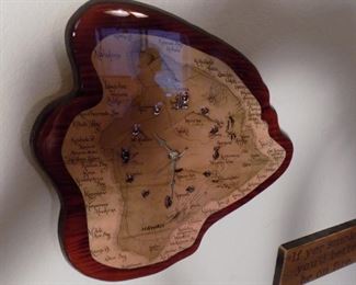 Primitive Wood Cut Clock