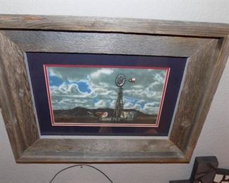 Primitive Texas Art - Windmill
