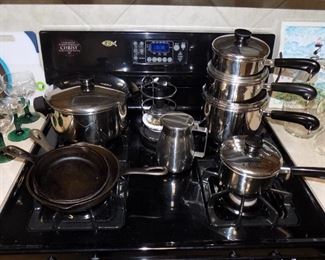 Pots & Pans, Skillets...Revereware and cast iron