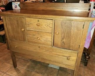 Antique sideboard 43.5L x 19.5W x 42.5H