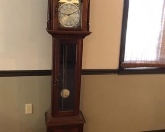 Grandfather clock.